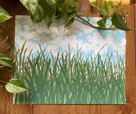 Grass | Original Art | Limited Edition Hand-pulled Screen print by R. Glazier