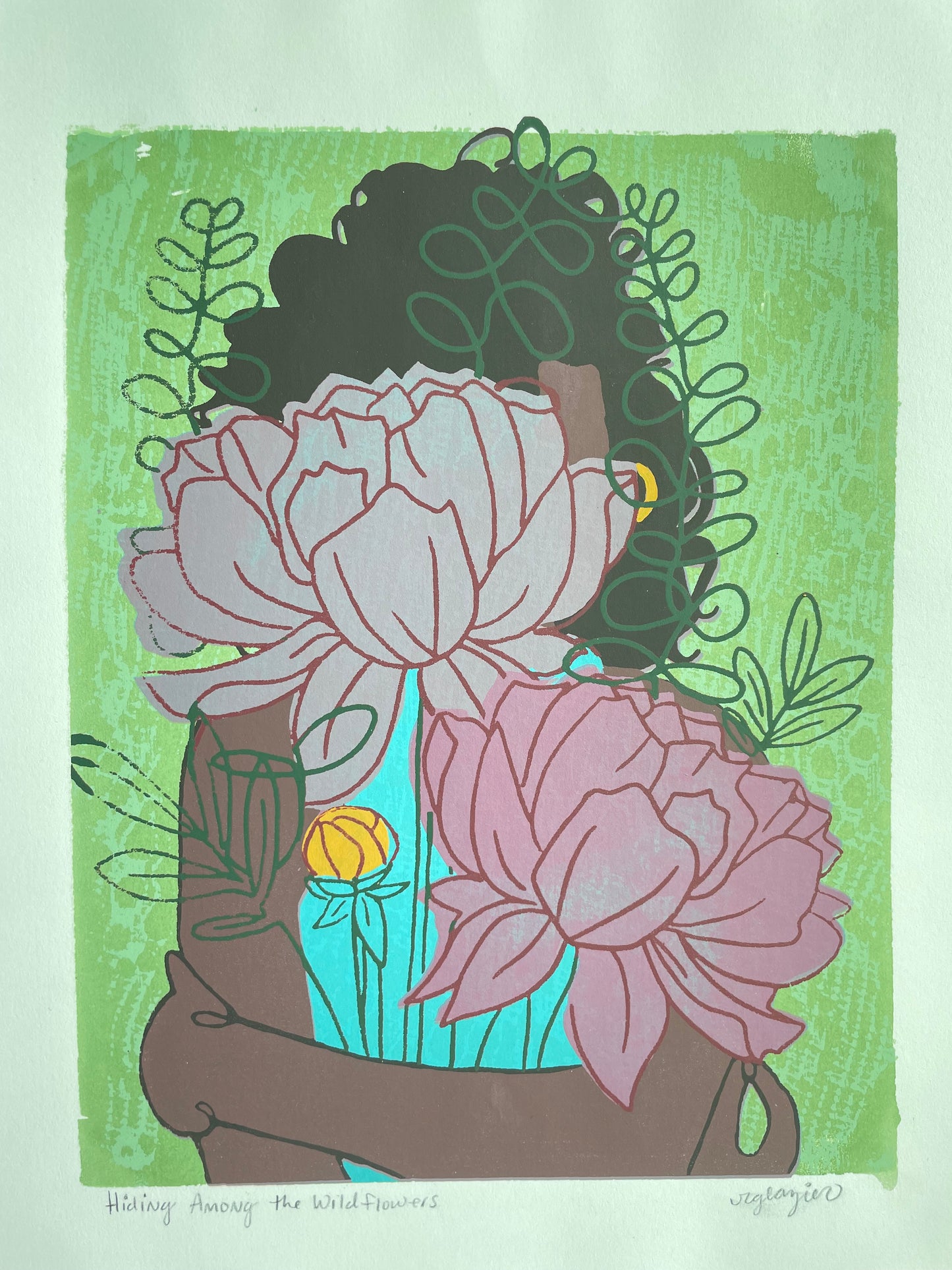 Among the Wildflowers 11x14" screen print