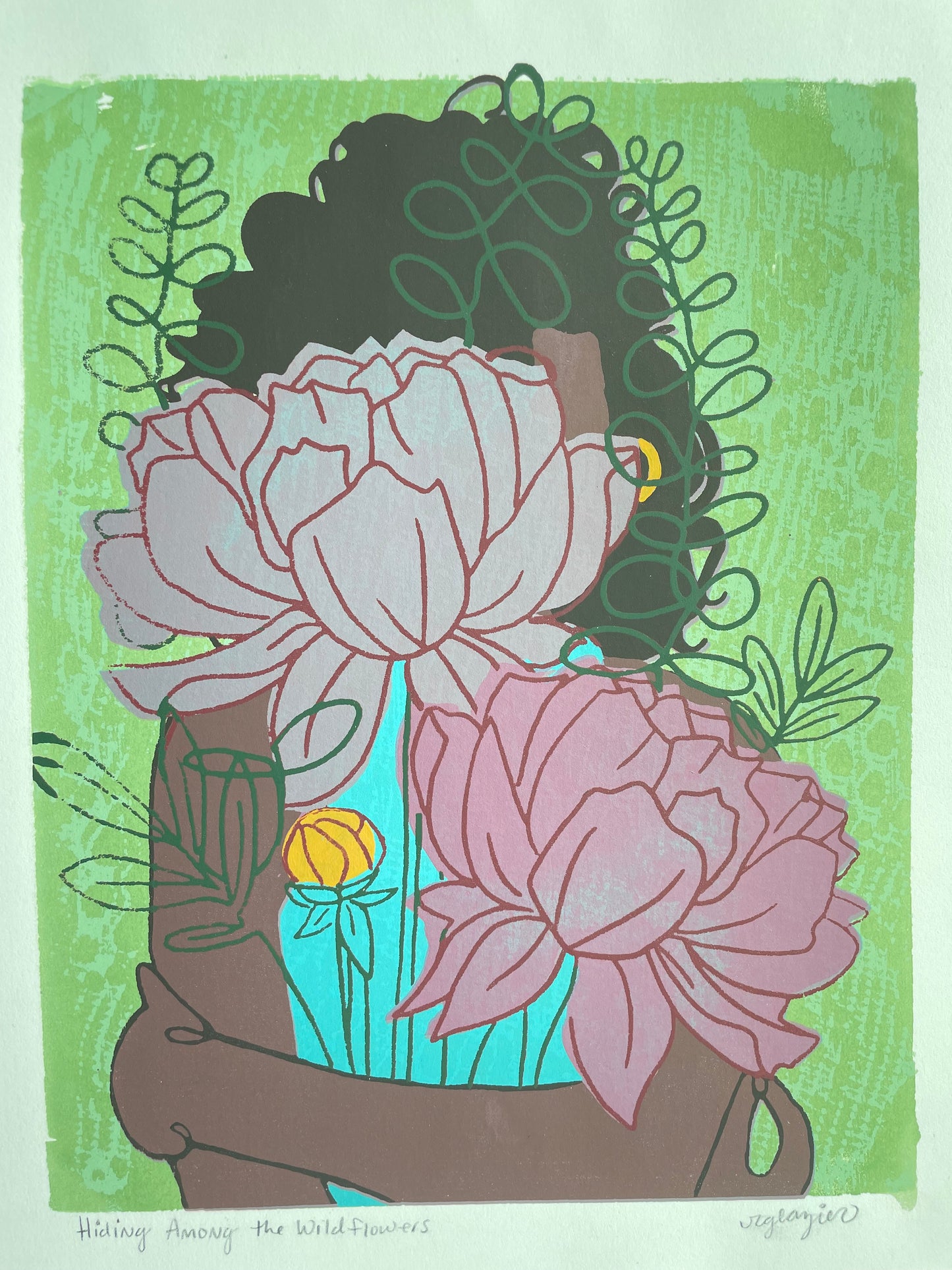 Among the Wildflowers 11x14" screen print