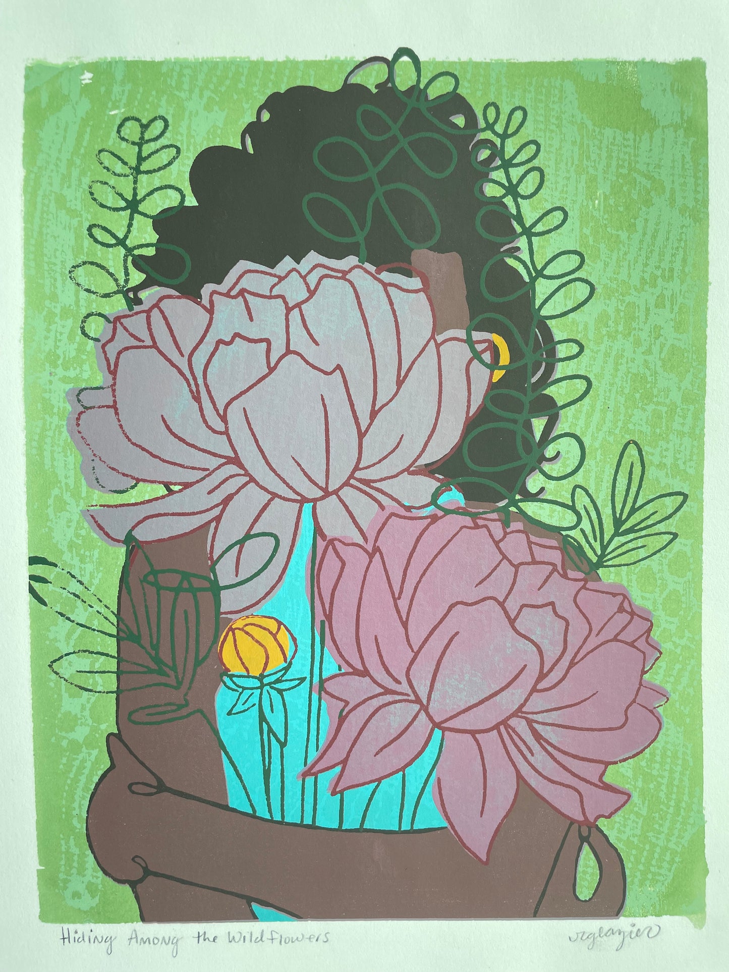 Among the Wildflowers 11x14" screen print